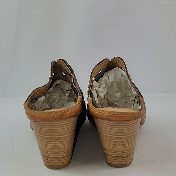 Pikolinos Capri CutOut Leather Comfort Wedge Women's Mule - Picture 5 of 14